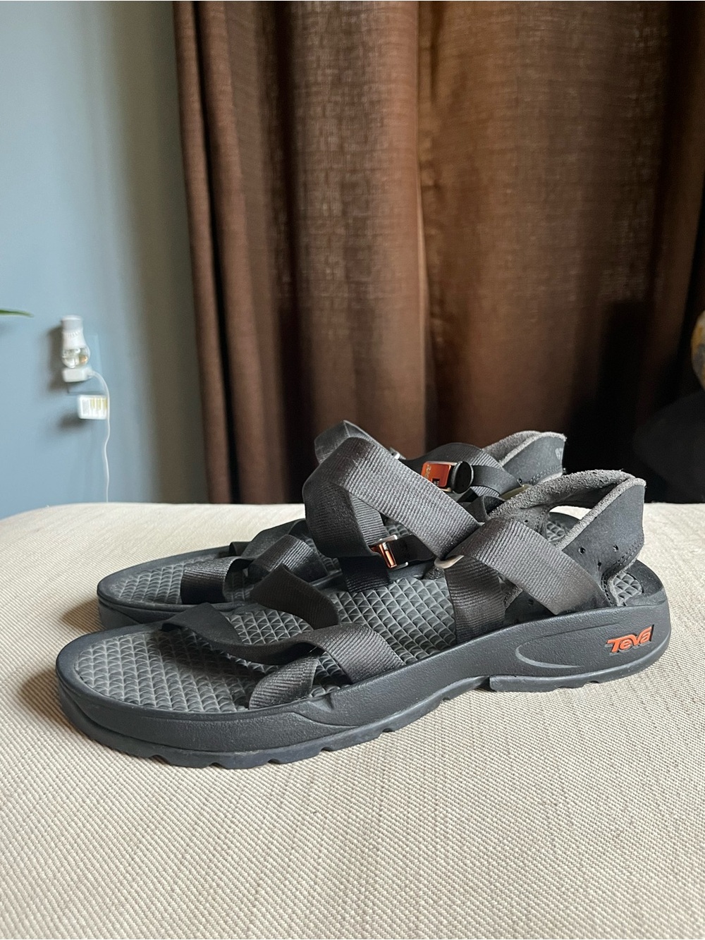Teva Men's Charcoal Gray Outdoor Strap Sandals